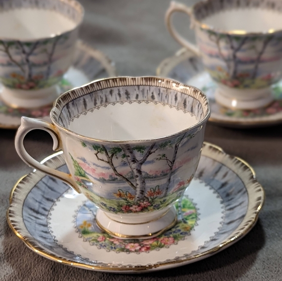 VINTAGE Royal Albert | Silver Birch | Tea Cup | 1975's | Beautiful Condition - Picture 10 of 10